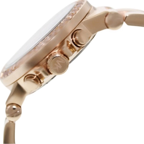 Michael Kors Dylan Rose Gold Dial Rose Gold Steel Strap Watch For Women - MK5412 - Picture 4 of 14